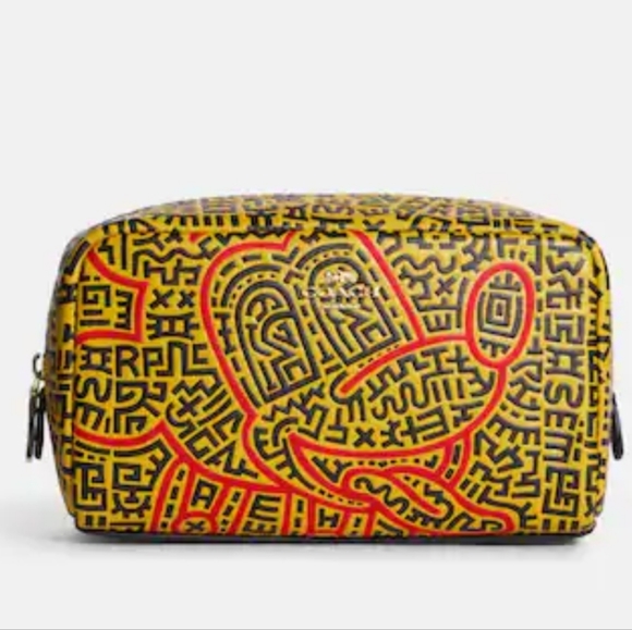 Coach Handbags - NWT Coach Mickey Mouse Keith Haring Makeup bag